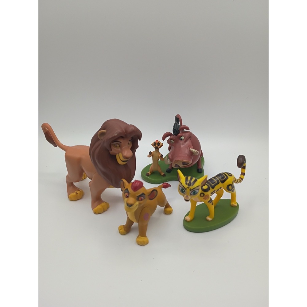 Lot 4 Disney LION GUARD‎ Lion King PVC Toy Figures Cake Toppers Disney Store
